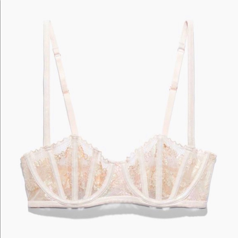 Savage X Fenty Caged Lace Unlined Balconette Bra